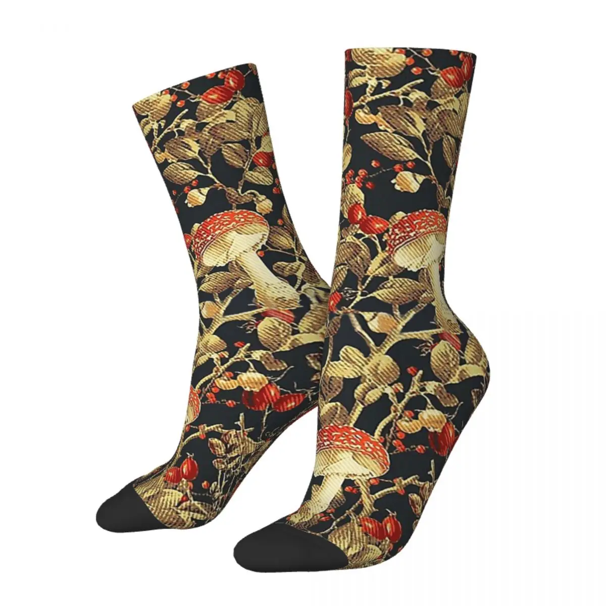 Vintage Garden Mushroom Mushrooms Forest Unisex Bonnet Winter Windproof Happy Socks street style Crazy Socks