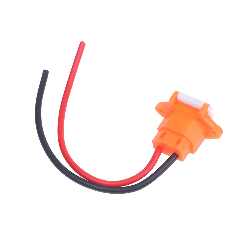 E-bike Scooter Battery Connector Plug Three Vertical Charging Socket With Wires 12AWG Cable For 36V 48V Universal