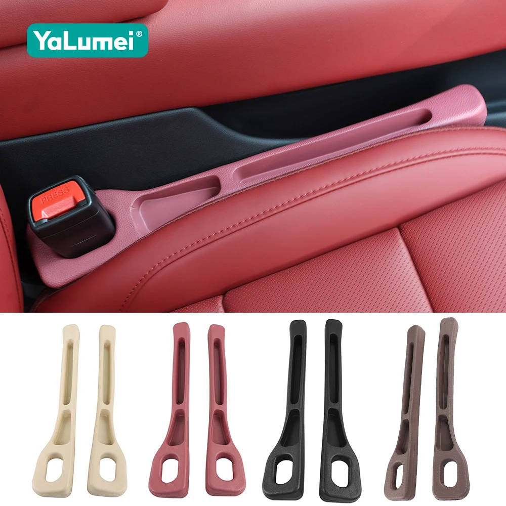2PCS Universal Car Seat Leak Proof Strips Cover Gap Side Seam Filler Storage For Xpeng G6 P7 P7i X9 G3 G3i G9 P5 X2 N5 F30 H93