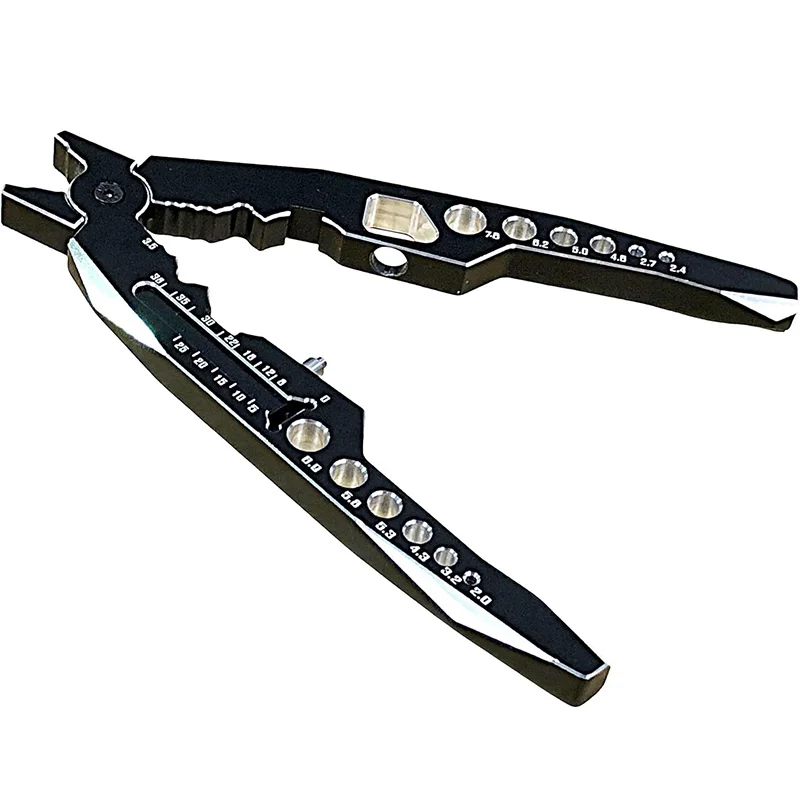 

Raflot Aluminum Alloy RC Shock Absorber Pliers 4 in 1 RC Multifunction Pliers RC Rod Ends Disassemble Tool for Traxxas HSP