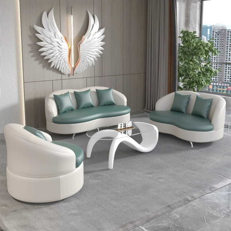 

European Designer Living Room Sofas Green Narrow 2 Seater Sofas Living Room Modern Curved Divano Soggiorno Home Furniture