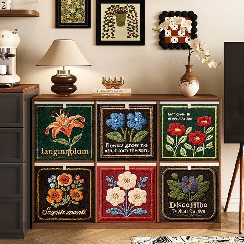 

Винтажная складная коробка для хранения одежды из ткани Окс, органайзер-корзина для дома, универсальное решение для хранения