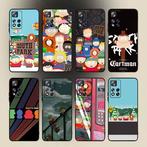 S-South Funny P-Park Phone Case For Samsung Galaxy A 91,80,73,72,53,52,51,22,5G,Plus,J,Note Soft Black Cover