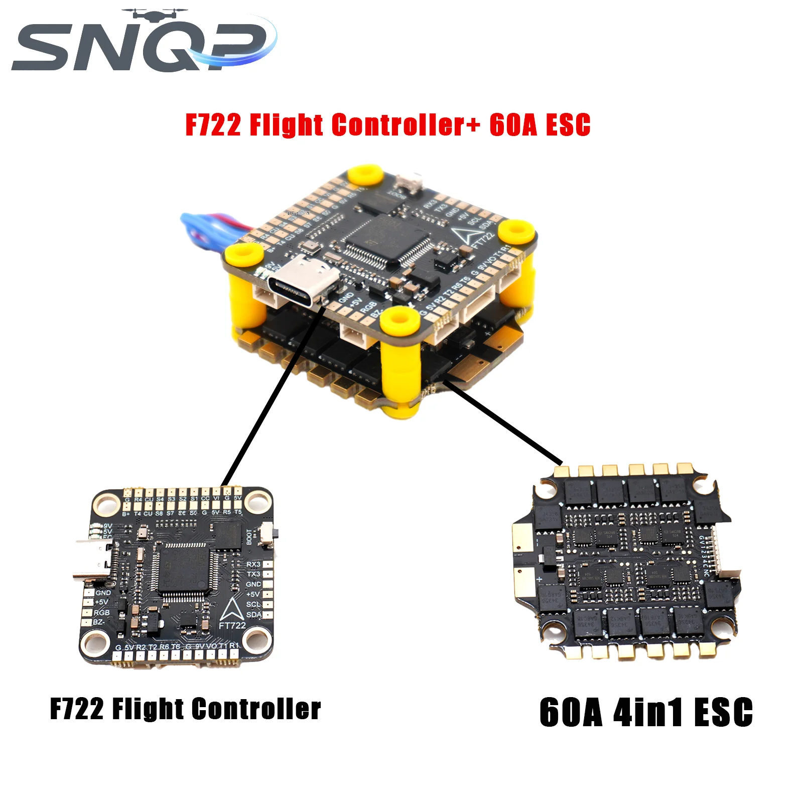 

Flight Controller F405 F405HD / F7 F722 / F4 V3S Plus FC + 60A 4 in 1 BLheli_S ESC batteries 30,5*30,5mm for RC Dron Racer FPV