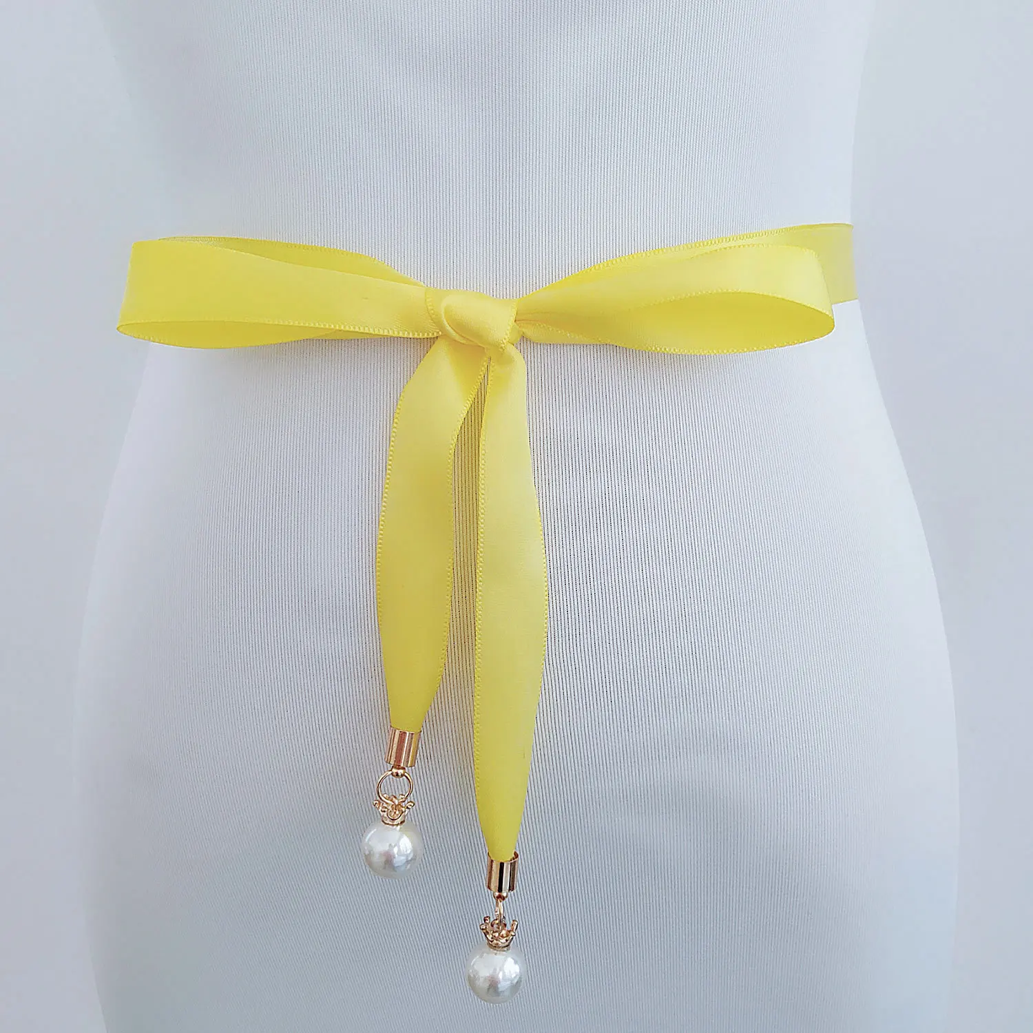 Special Offer~~All-match Simple Multi-color Crown Pearl Pendant Ribbon Wedding Belt/DIY Dress Belt 292