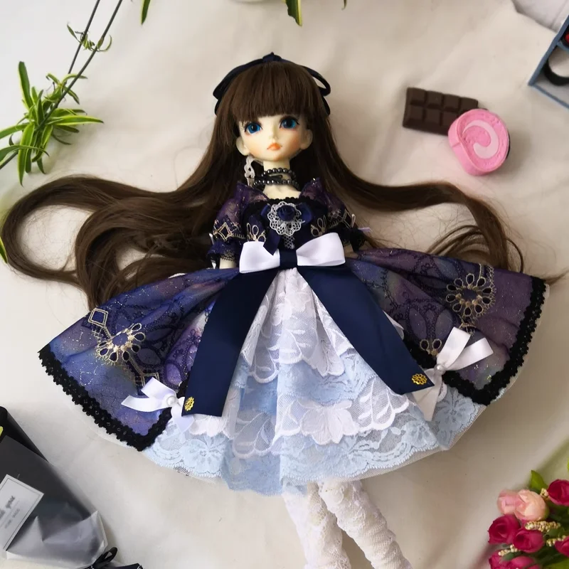 1-3-doll-clothes-bjd-accessories-starry-sky-girl-dress-free-shipping