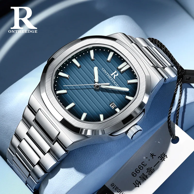

Часы Ruizhiyuan, известный швейцарский бренд, модель Nautilus, мужские модные водонепроницаемые часы, кварцевые часы для международной торговли.