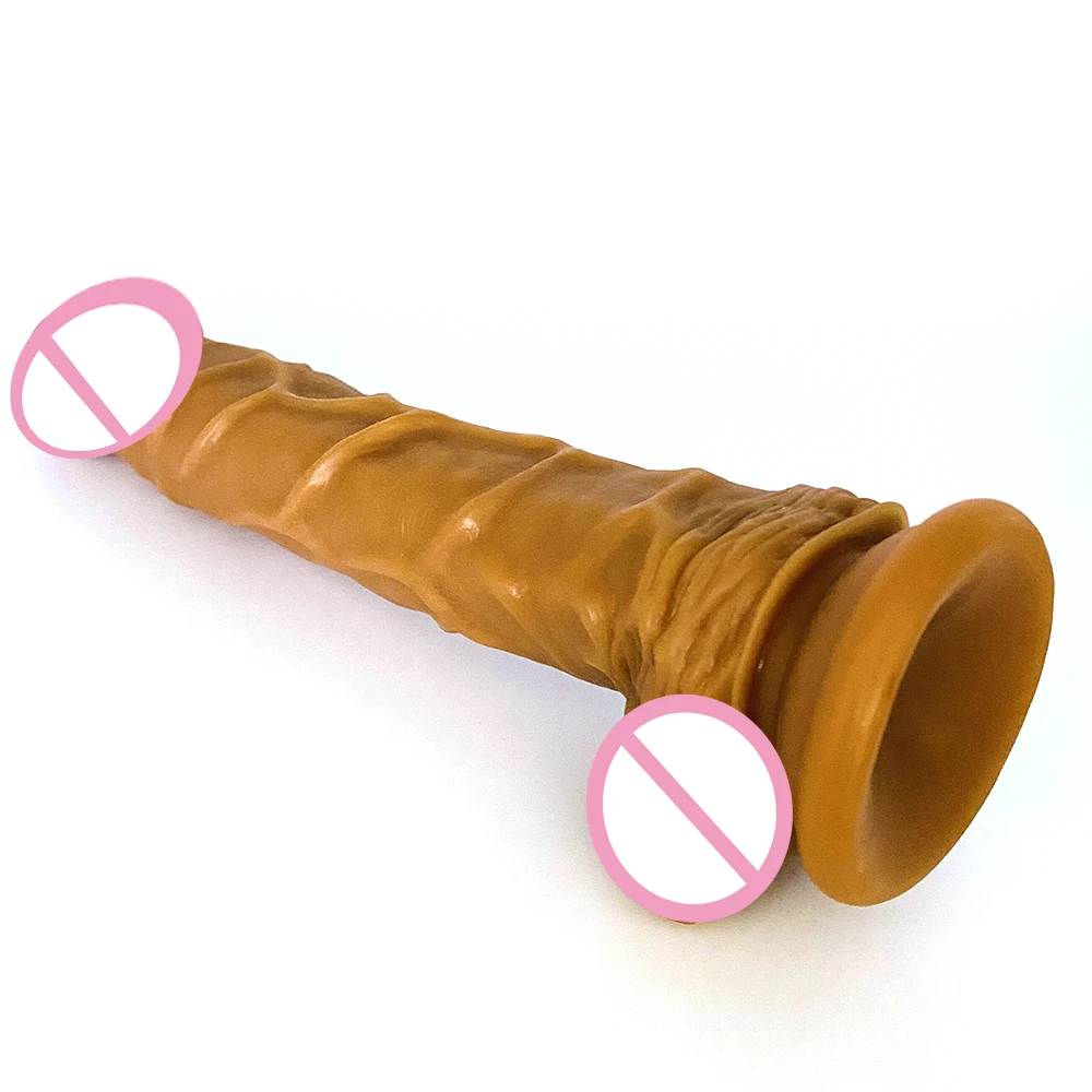 LUUK Long Dildo Realistic Blood Vessel Imitation Penis Imitator For Woman No Vibrator Masturbation Wear Adult Toys Rubber Dick