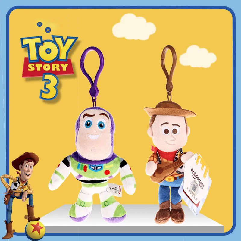 13cm Disney Buzz Lightyear Plush Toys Fantasy Toy Story Pendant Bag Accessories Keychain Bag Car Pendant Valentine's Day Gifts