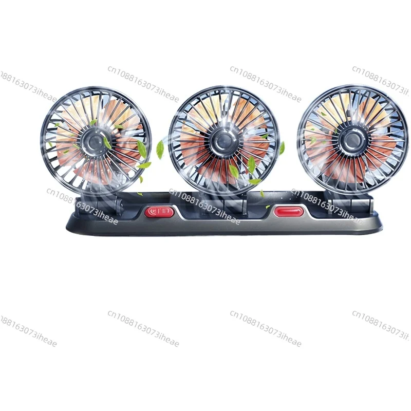 

Автомобильный трехголовочный вентилятор USB автомобильный электрический вентилятор