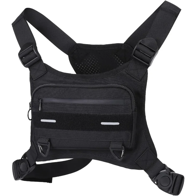 Vest Bag Multifunctional Tactical Vest Adjustable Running Chest Bag Travel Fashion Men\'s Bag Breathable Bicycle Vest Sports Bag