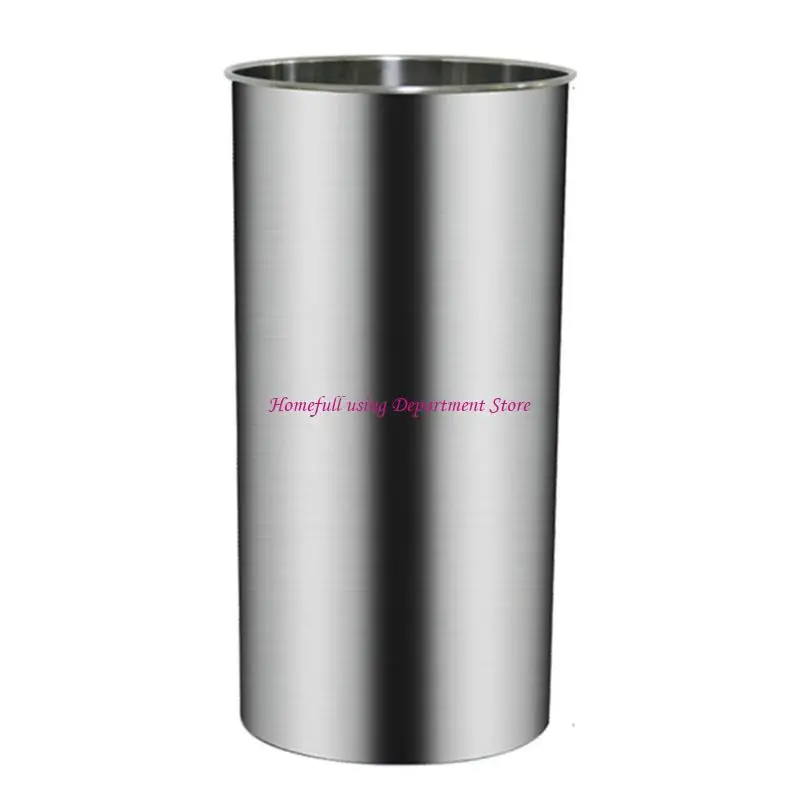 

Rotating Lid Trash Bin Stainless Steel Waste Can For Kitchen Bathroom Countertop