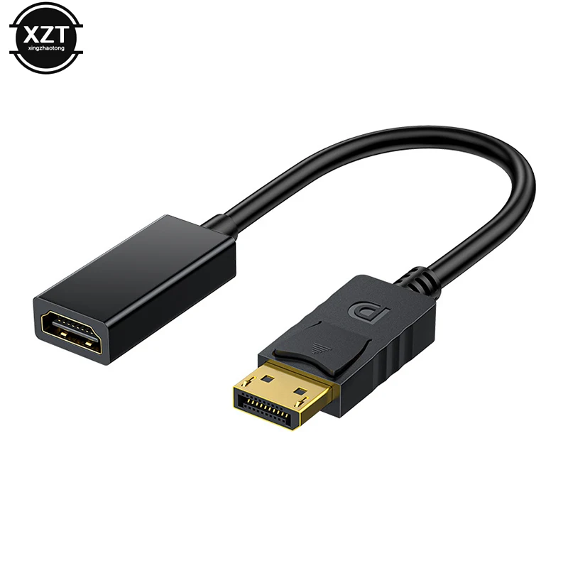 DP to HDMI-compatible Cable Adapter Male To Female For HP/DELL Laptop PC Display Port to 1080P HD TV Cord Video Converter