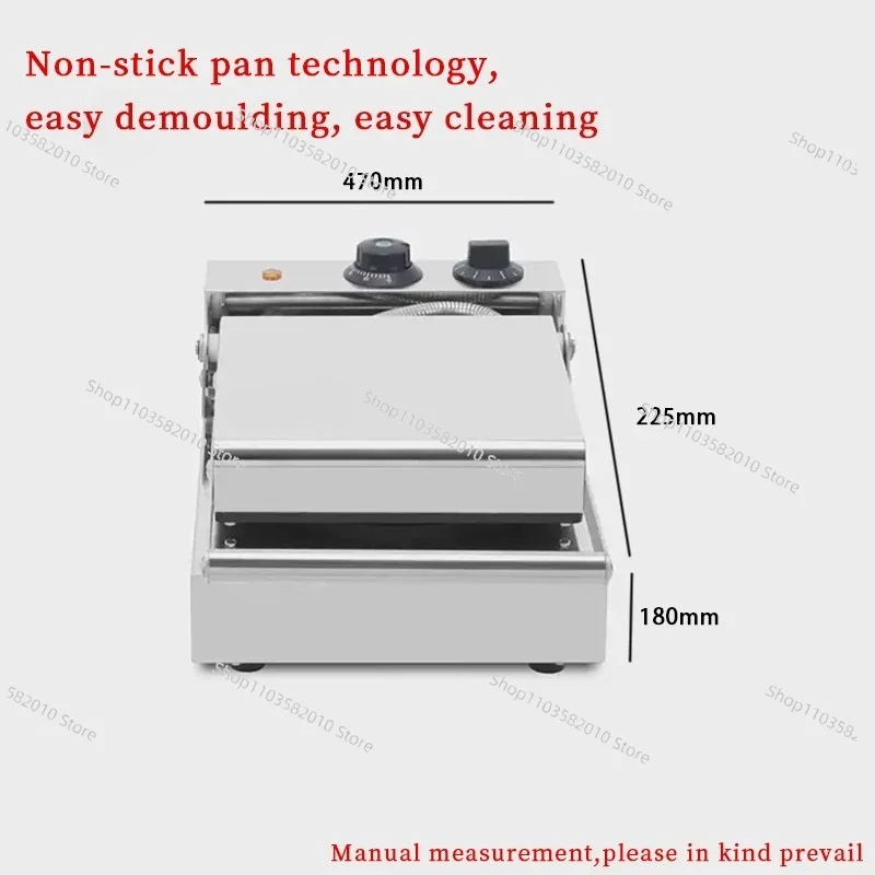 Waffle Oven Square Waffle Makers Electric Automatic Commercial Single Plate Non-Stick  Waffle Makers Sandwich Machine Waff