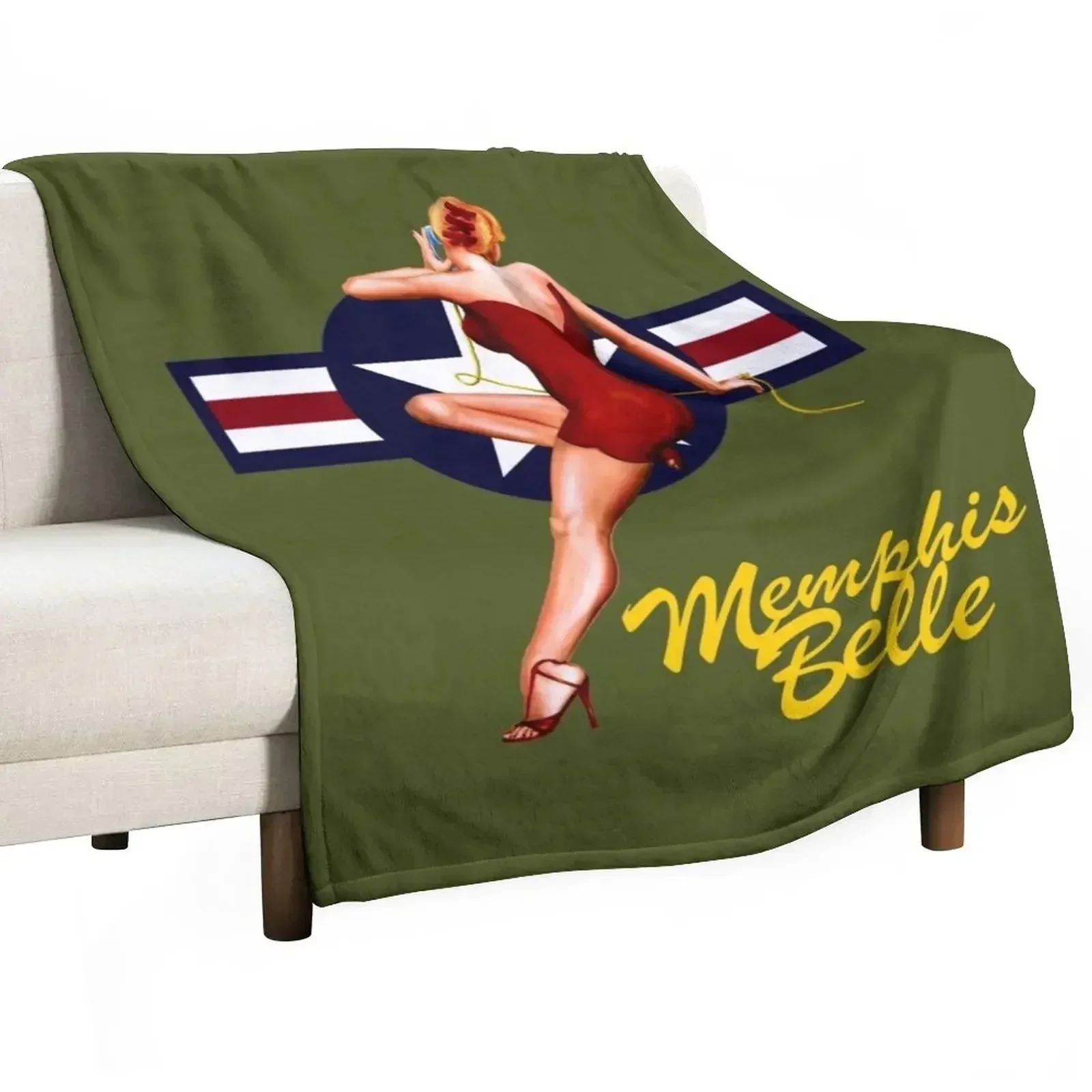 

New The Memphis Belle Throw Blanket blankets ands Stuffeds Blankets Sofas Of Decoration Blankets