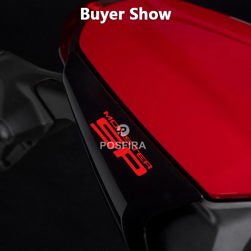 POSFIRA Motorrad-Aufkleber, wasserfeste Aufkleber für Ducati Monster 937 SP, Zubehör 2023–2024, Vinyl-Motorrad-Aufkleber