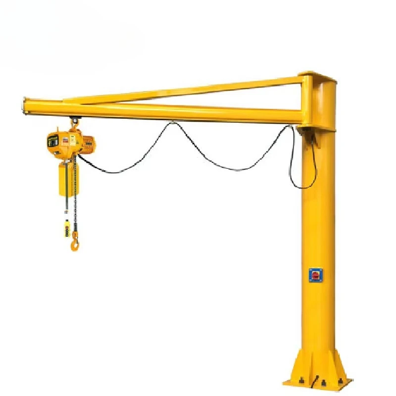 Floor Mounted Motorized Fixed Pillar 3T  5T Freestanding Rotating Column Post Grua Pluma De Brazo Oscilante Swing Arm Jib Crane