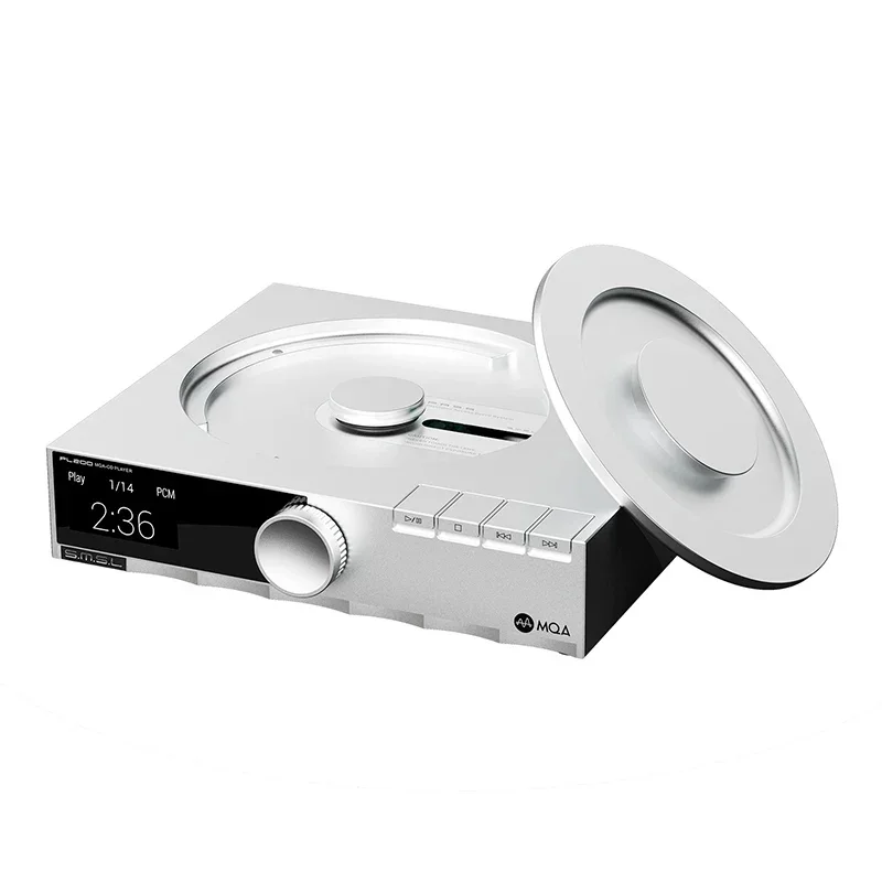 SMSL PL200 Hi-Res CD Player with MQA Decoding & AK4499EX DAC, 1000mW/32Ω Headphone Amp, Bt & Coaxial Optical Output