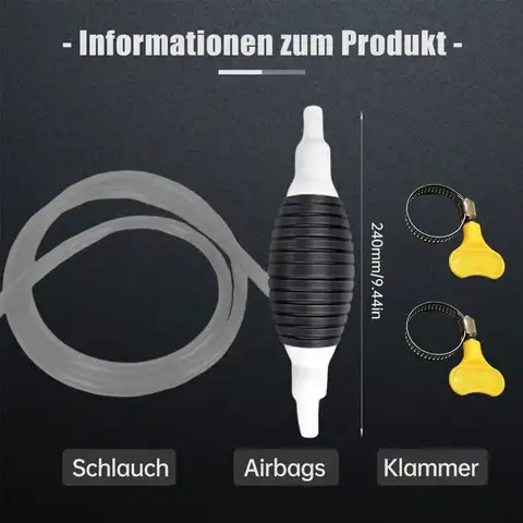 Universal bilbränslepump handgasoljepump manuell sugrörspumpning för båt flytande bensin tuning bränsle bensin dieselpump 8 best sales manuell pump - №1