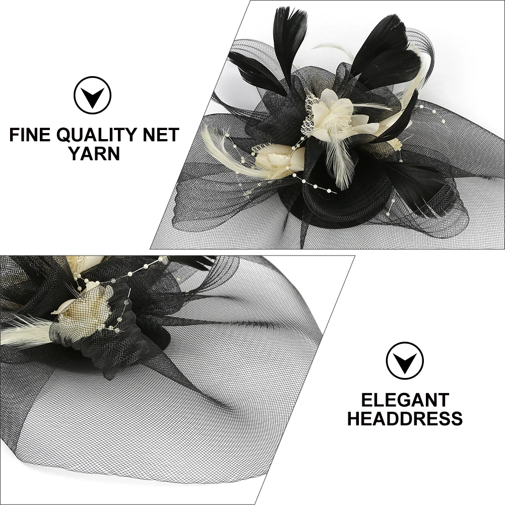 

1 pc Two Color Clips For Women Party Dance Costume Accessories Elegant Headwear Bowknot Bridal Wedding Headdress