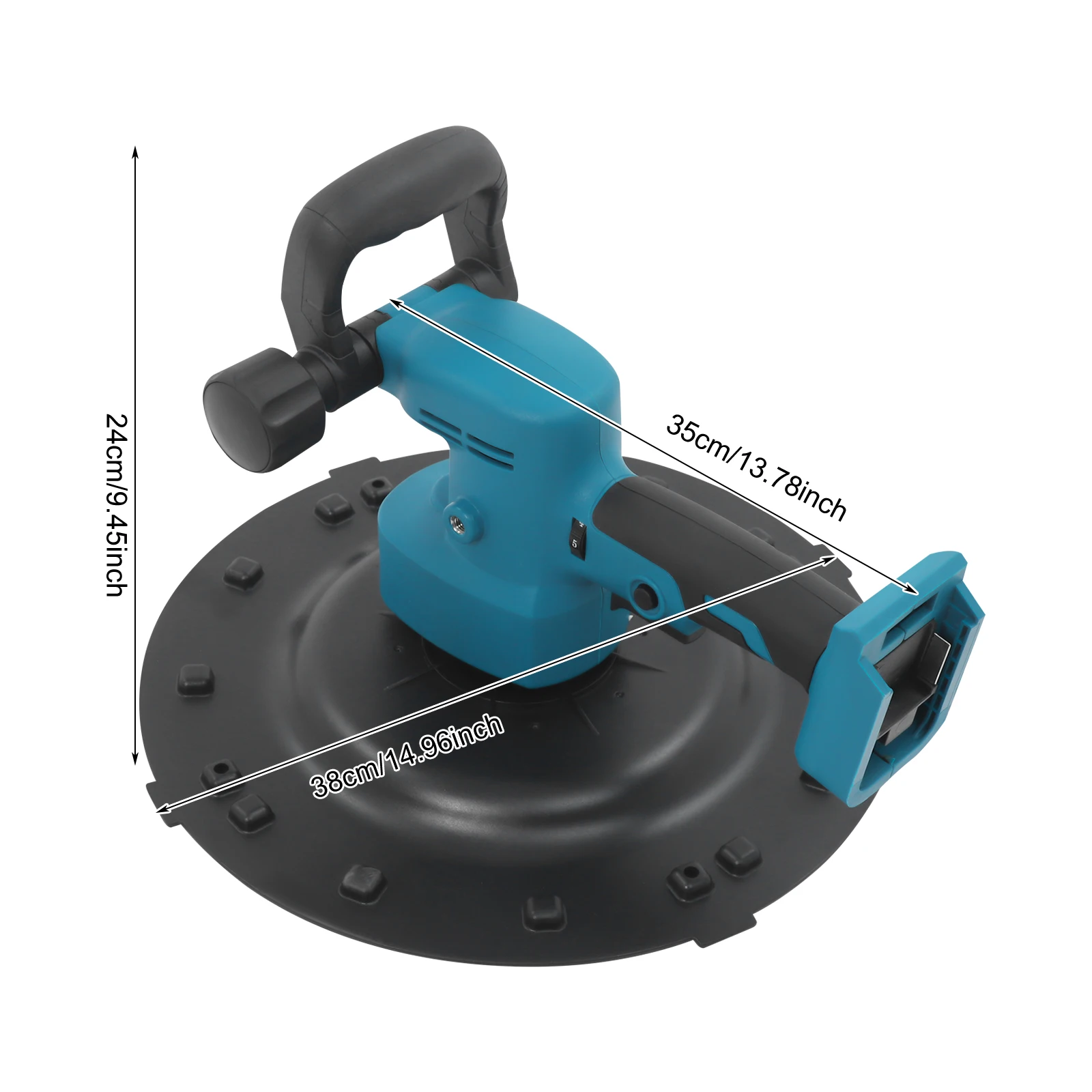 Cordless Lithium Battery Plastering Machine Cement Wall Putty Wall Polisher Electric Trowel for Smoothing Walls Handheld