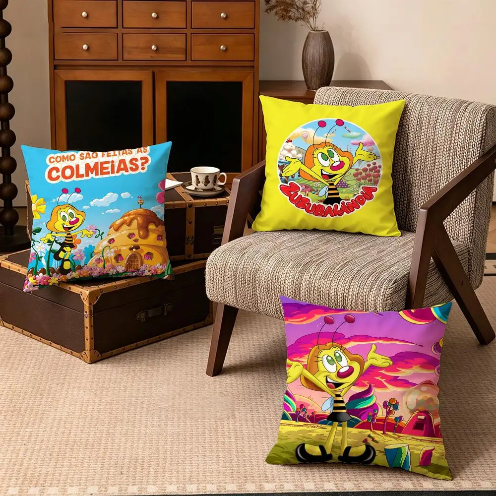 IP-ZuzubalandiaS Cushion Cover Soft Velvet Cushion Cover Set 4Pcs 50x50 45x45 Zipper Pillowcase for Home Decor