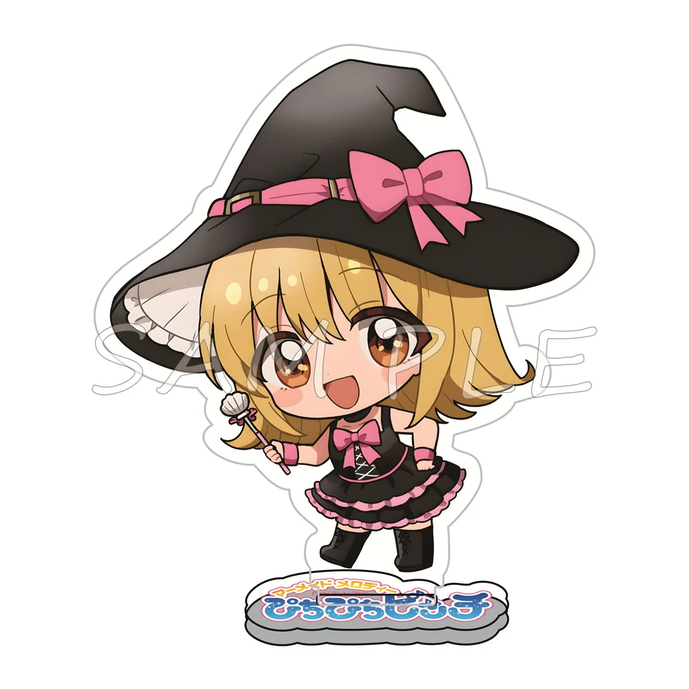 Mermaid Melody Pichi 10cm Acrylic Stand Figures Magical Girl Anime Desktop Tabletop Ornament Otaku Fans Collectible Gift