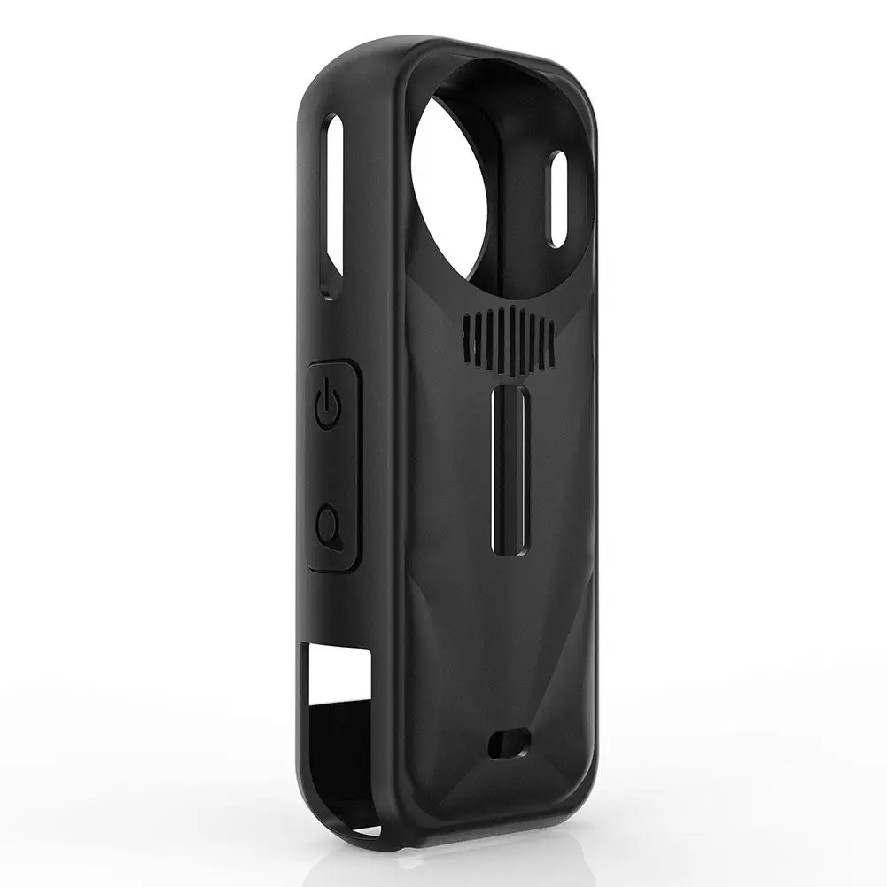 

Silicone Protective Case For Insta360 X5 Body Case With Lens Protective Cover Anti-fall Anti-scratch Action Camera Accessor R9R0