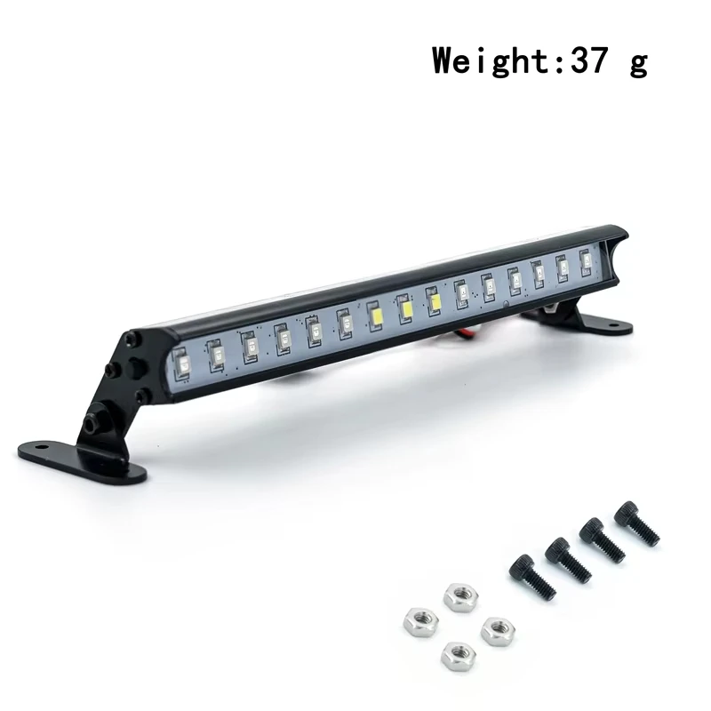 RC Car Roof LED Light Bar, 53-149mm Adjustable Searchlight for 1/10 Traxxas TRX4 Defender TRX6 G63 Axial SCX10 D90 RGT Yikong RC