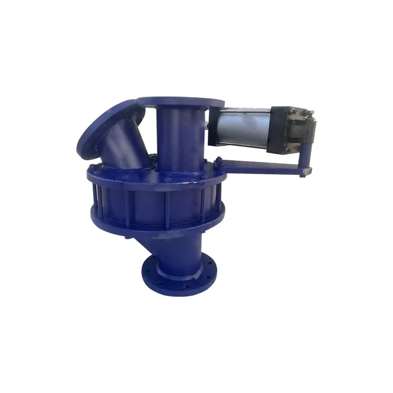 TZ642TC ceramic three-way discharge valve, pneumatic two-way material separation for ash transportation system