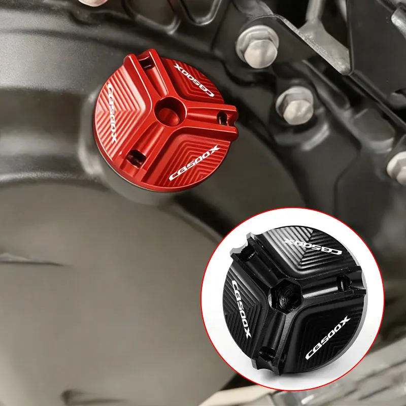 

Motorcycle Accessories Engine Oil Filler Cap Oil Plug Cover For Honda CB500X CB 500X 2013-2023 2019 2018 2017