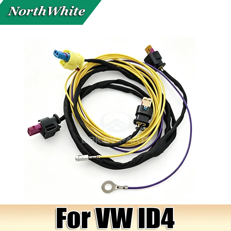 Front Bumper Light Bar Logo Lamp Led Wire Harness For VW ID.4