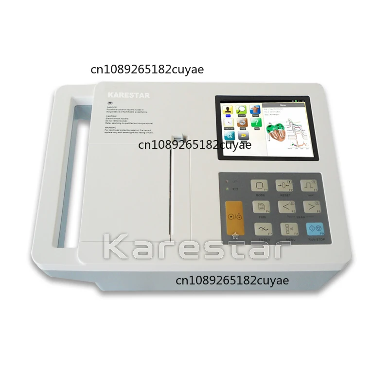 Pet Clinic Portable EKG Machine 12 Lead Electrocardiograph 6 Channel ECG Machines