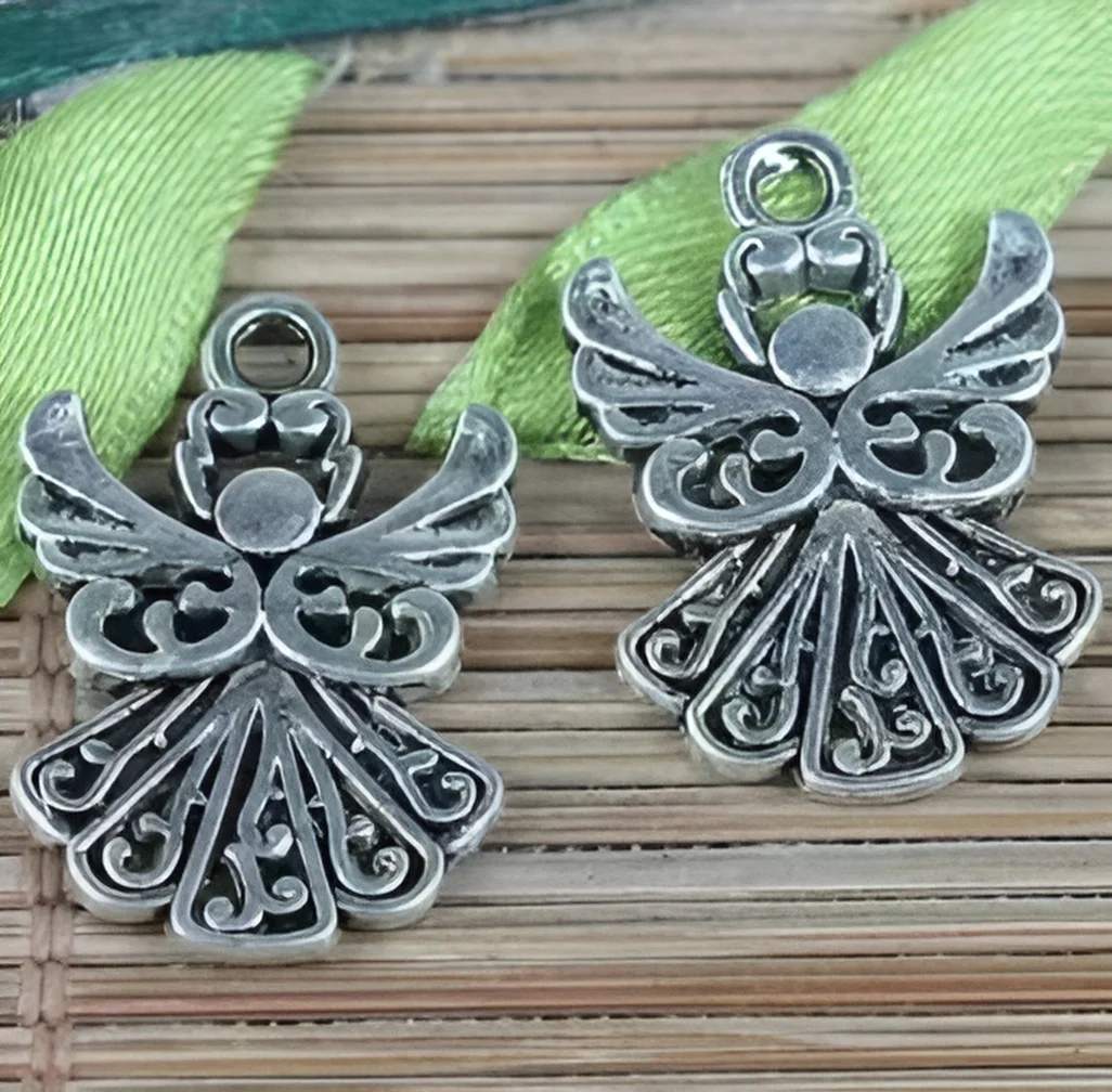 20pcs   20x14mm  Alloy matel  tibetan silver cute pendants  HWEF0329