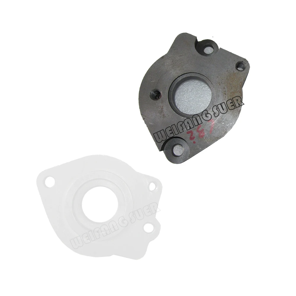 KM385T-01701 hydraulic drive connector / L375-01025-1 front cover for Laidong KM385T