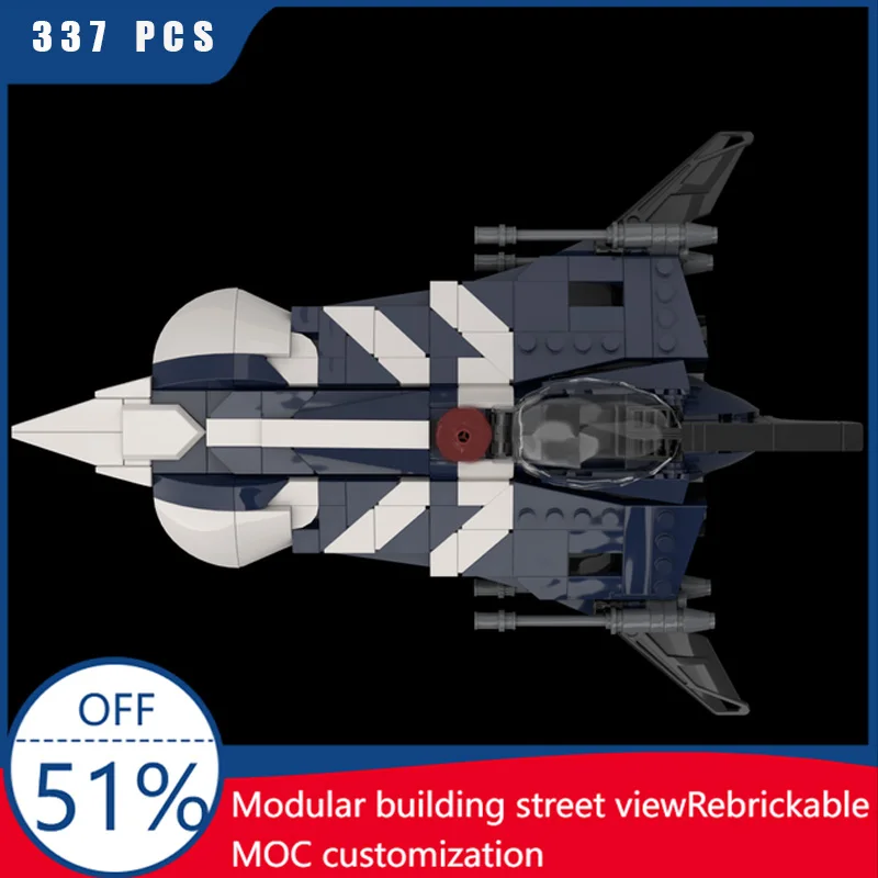 

337 PCS Star Battle Series Luxury StarfighterTechnology Modular Building Blocks Model Assembly Display Toy For Kid Birthday Gift