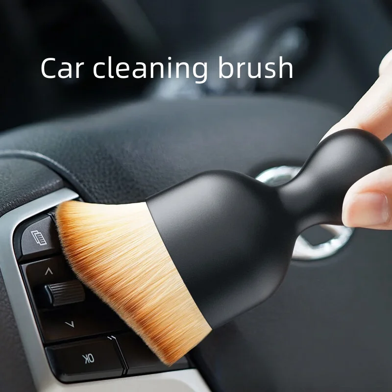 Car Interior Lint Brush Short Car Cleaning Air Conditioning Outlet Cleaning Brush Multi-functional Cleaning Soft Brush