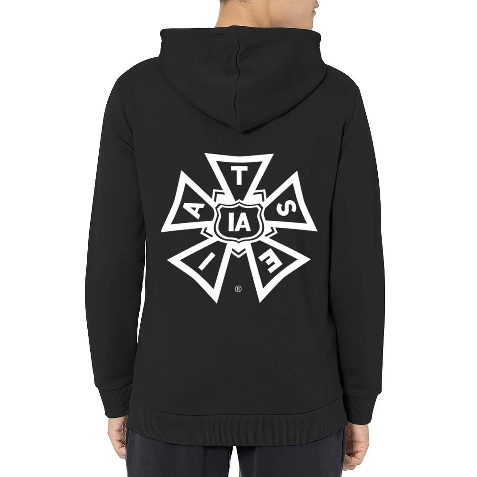 

IATSE WHITE Hoodie blouse mens clothing hooded shirt korean clothes new in hoodies and blouses