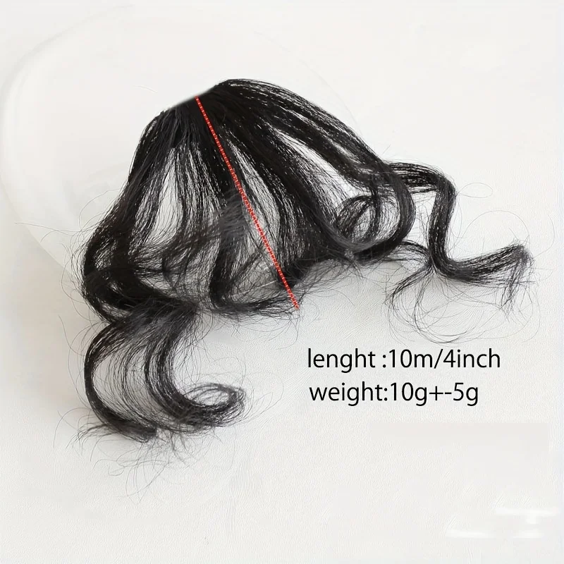 Synthetic Wool Curl Bangs Clip In Bangs Extension Curly Wavy Bangs Clip In Front Fringes Hairpiece Hair Accessories For Women