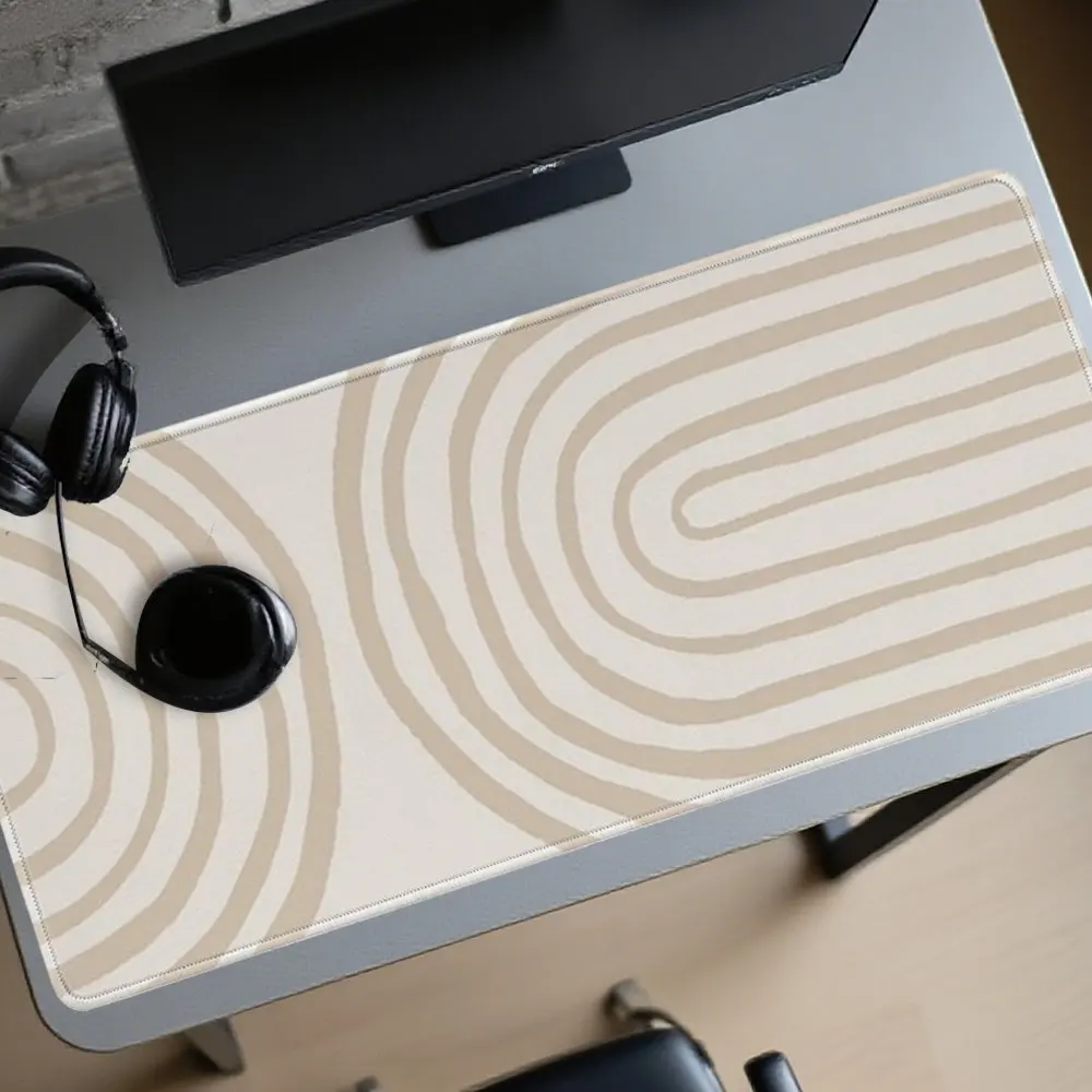 

Спиральный волнистый узор xxl игровой коврик для мыши резиновый противоскользящий компьютерный настольныйoppad утолщенная клавиатура аксессуар для ПК дизайн края замка