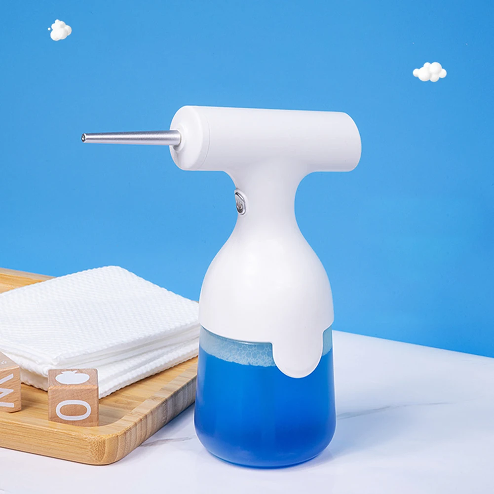 Electric Foam Spray Gun 1200mah 350ML Foaming Soap Dispenser Waterproof Soap Foaming Gun for Shampoo Shower Gel Facial Cleanser