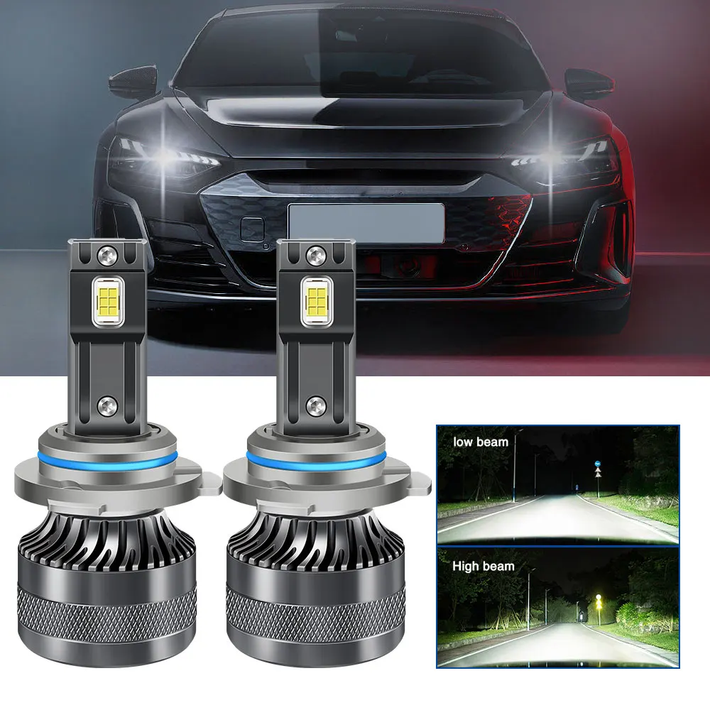 H11/H8/H9 LED Headlight Bulbs 60W 18000LM Ultra Bright Conversion Kit 6500K Cool White IP68 Waterproof LED Headlights