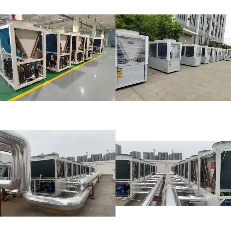 AP01 Free Cooling Inverter Air Cooled Scroll Chiller HVAC Customized Cooling and Heat Pump Modular Air Cooled Chiller for