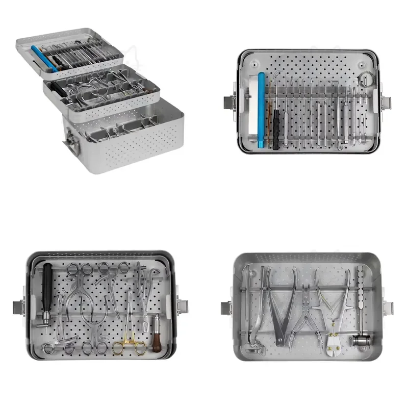 Professional Veterinary Basic Instrument Set for Small Animal Pet Surgery Stainless Steel Kit with