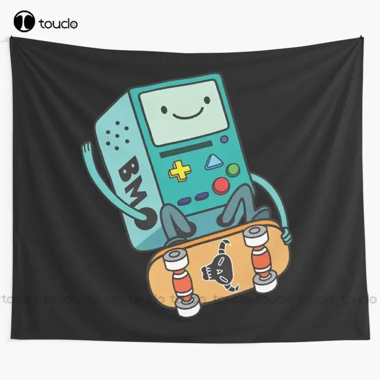 Bmo  Game Life Skate Skateboard Tapestry Wall Tapestry Art Tapestry Wall Hanging For Living Room Bedroom Dorm Room Home Decor