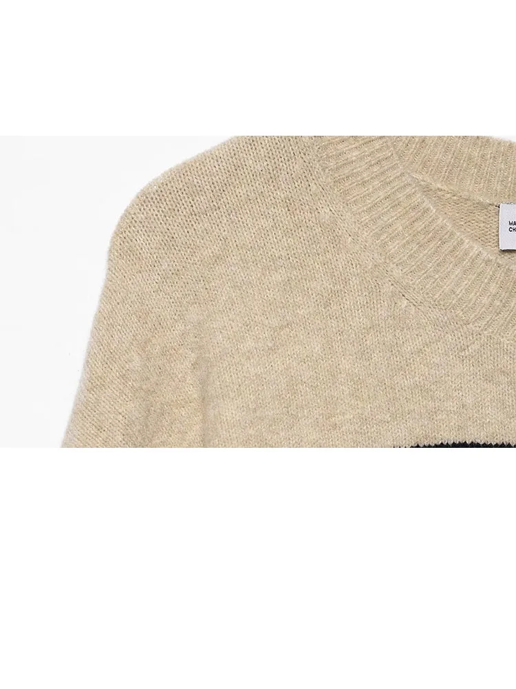 

HH 2026, женский весенне-осенний новый классический полосатый свитер, тонкий топ с длинными рукавами, повседневный тонкий свитер с украшением на пуговицах