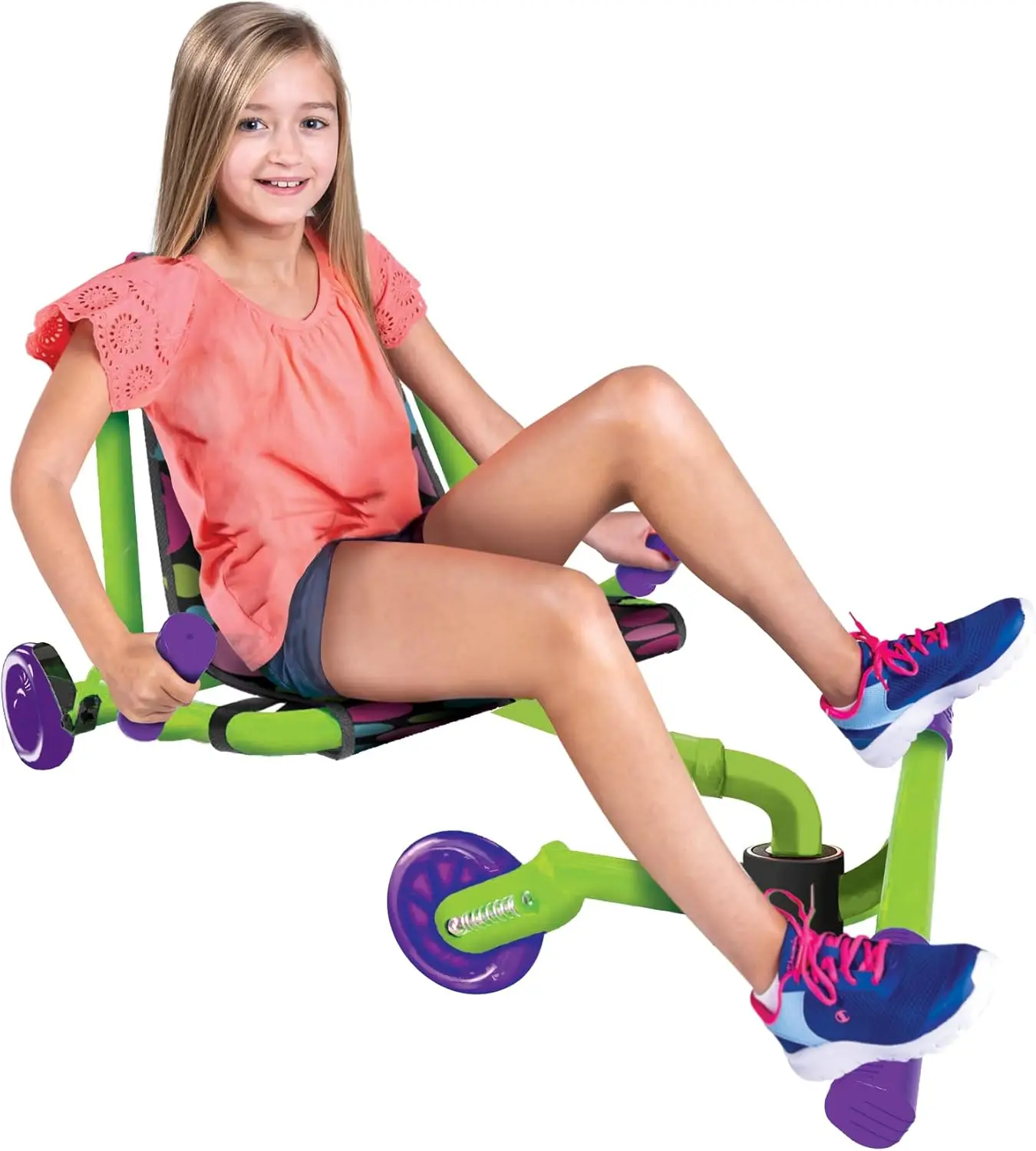 Go Kart, Swing Side-to-Side for Amazing Ride, Powered by Zig-Zag Motion, Rides on Any Hard Surface (Indoors and Outdoors)