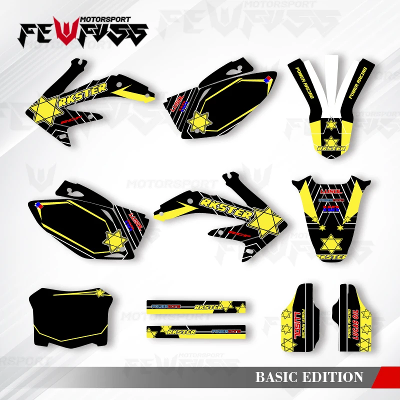 

Графические наклейки Fewfuss, наклейки для мотоцикла, фон на заказ для Honda CRF 450 CRF 450 2005 2006 2007 2008