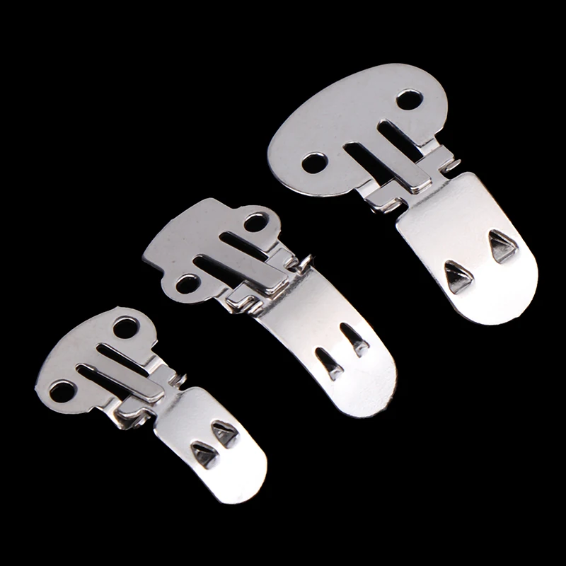 10PCS/lot DIY Craft Buckles For Shoes Accessories Silver Color Blank Stainless Steel Flower Shoes Clips Ornament