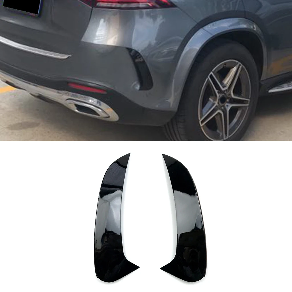 Car Rear Bumper Splitter Spoiler Air Vent Cover Side Canard For Mercedes-Benz GLE-Class W167 V167 GLE350 GLE450 AMG 2019+